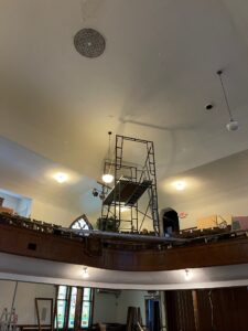 Ceiling repair on balcony