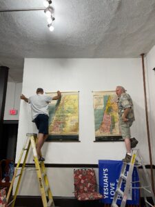 Hanging Maps in Dr Billye Brim Hall
