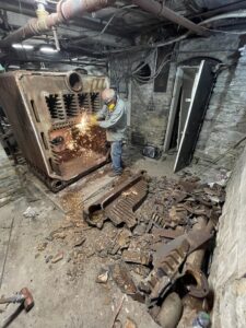 Old Boiler dismantle